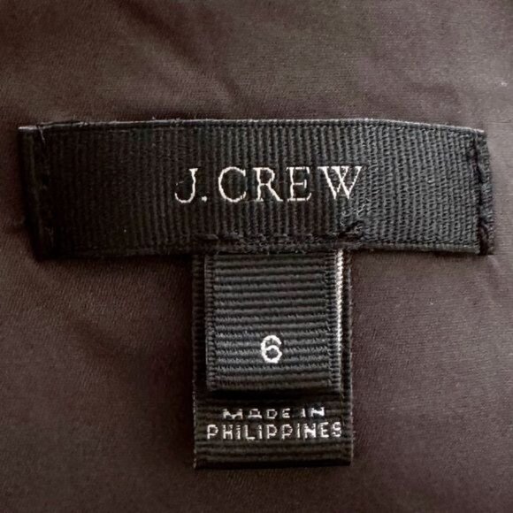 J Crew Wool Sleeveless Sheath Dress Black and White Herringbone Button 6 - Picture 6 of 11